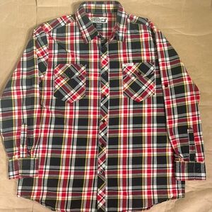 Swagnificent Raw Blue plaid Mens Long sleeve Dress Shirt  Springfield classic